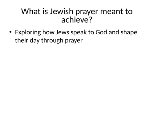 Edexcel Spec B - Judaism (Living Jewish Life)