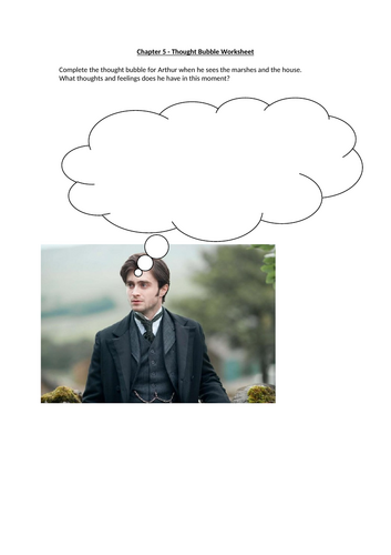 The Woman In Black - Arthur's thoughts Worksheet