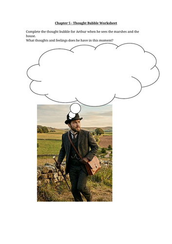 The Woman In Black - Arthur's thoughts Worksheet