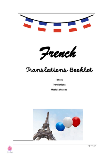 French translations booklet