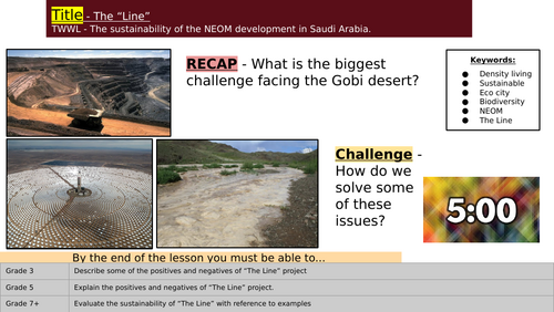 The Line - Saudia Arabia (Sustainable cities)