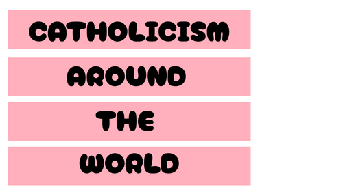 Catholicism around the world poster