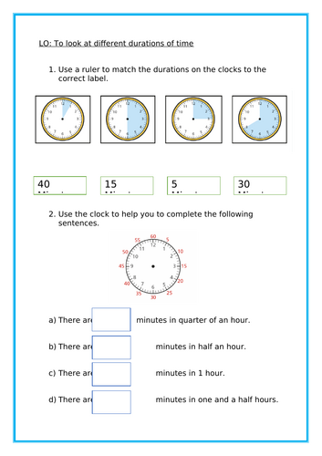 Maths - Time