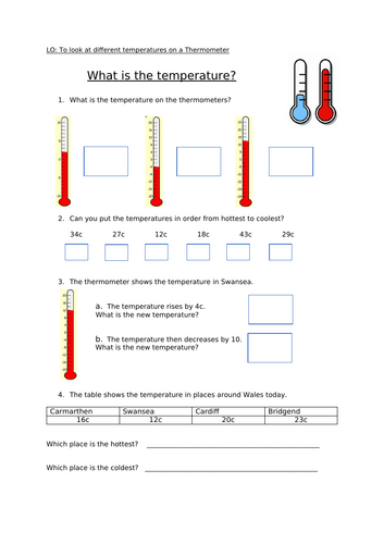 Maths - Temperature