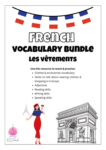 Les Vetements - Clothes - French booklet