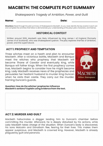 GCSE Macbeth Summary