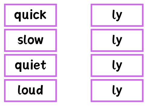 Make an Adverb Matching Game