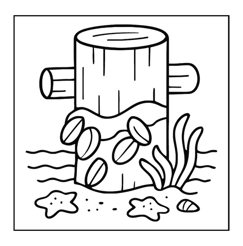 Bold and Easy Fishing Coloring Pages for Kids