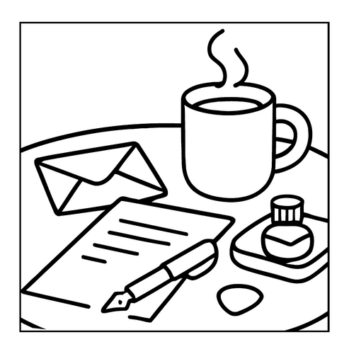 Coffee Lovers Coloring Pages for Kids: Bold and Easy Coloring Sheets