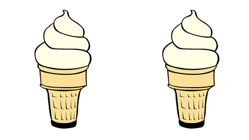 Ice Cream Maths - 5 and 10 frame counting activity