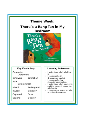 There's a Rang Tan in my Bedroom - Planning and Resources