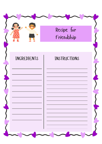 Recipe for Friendship