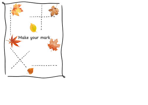 Autumn mark making enhancements