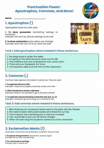 KS2 English Course - 21 Lesson Worksheets