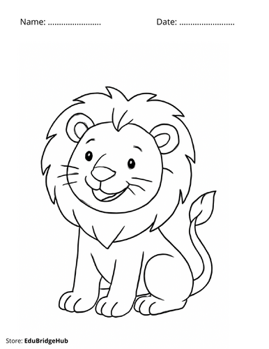 Lion coioring pages