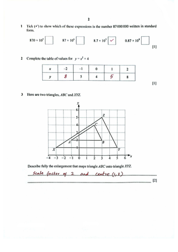 STAGE 9 PROGRESSION TEST MATHEMATICS PAPER 1 (2023) WORKED SOLUTIONS