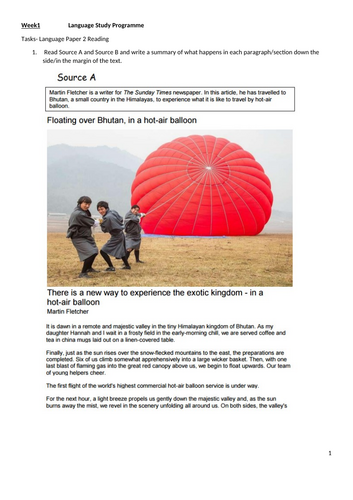 Year 11 Study Programme - Language