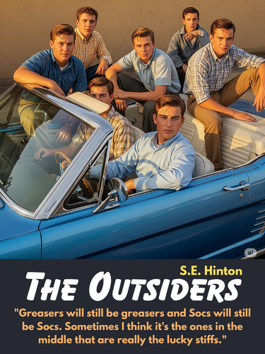 The Outsiders by S.E. Hinton 18" X 24" Poster with Quote