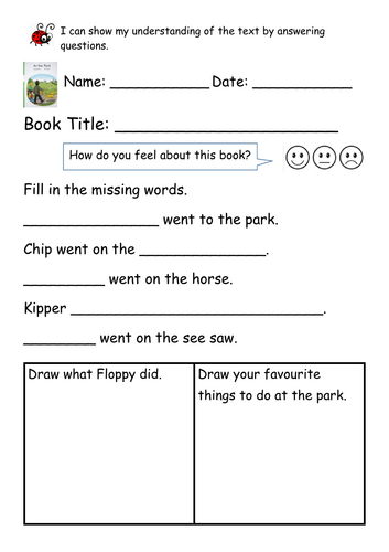 ORT Level 2  Reading Comprehension - At the Park
