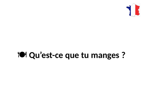 Qu’est-ce que tu manges ? – Talking about food