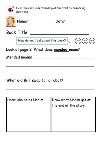 ORT Level 4 Reading Comp - Swap