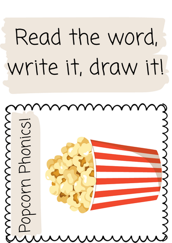 Popcorn phonics phase 4 words
