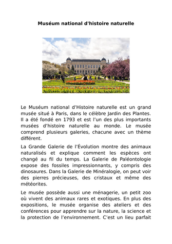 Muséum national d’Histoire naturelle / Paris