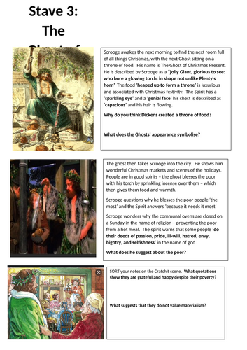 Stave 3 storyboard A Christmas Carol