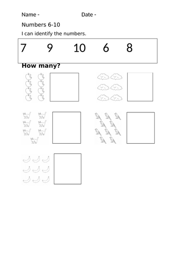 Number 6-10 assessment