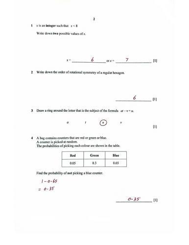 STAGE 8 PROGRESSION TEST MATHEMATICS PAPER 2 (2022) WORKED SOLUTIONS