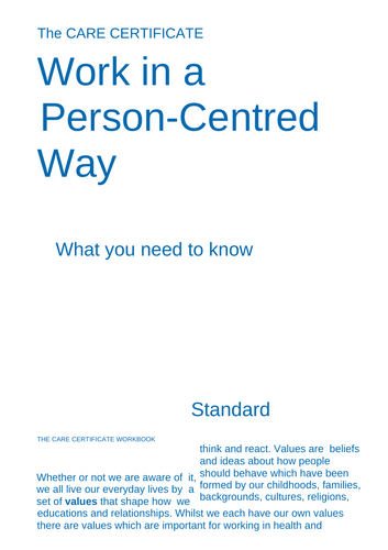 NCFE CACHE Level 2 Certificate in Preparing to Work in ASC: Person-Centred Approaches in ASC Unit