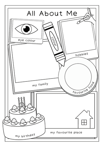 All about me! (Back to school)-First day of school activities