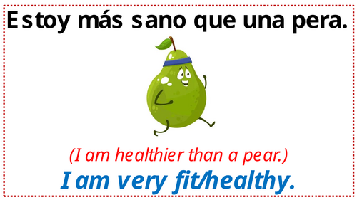 Spanish idiom classroom display
