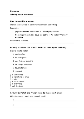Studio 1 - Module 3 - Mon ordi et mon portable - Frequency phrases