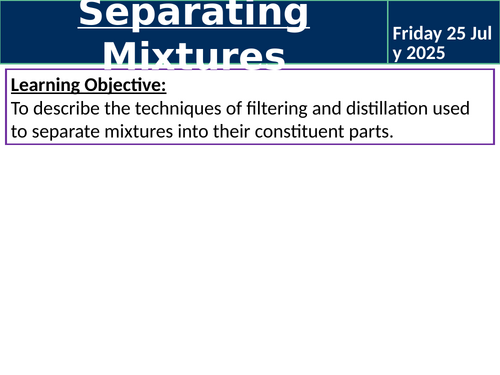 Separating Mixtures