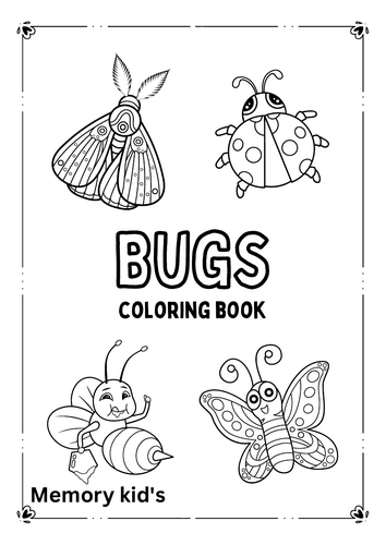 "Bugs Coloring Pages | Fun Insects Activity for Kids"