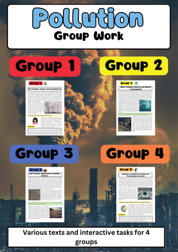 Pollution Group Work: Air, Water, Soil, and Environmental Solutions
