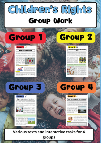 Children’s Rights Group Work – Education, Health, Protection, Participation Tasks