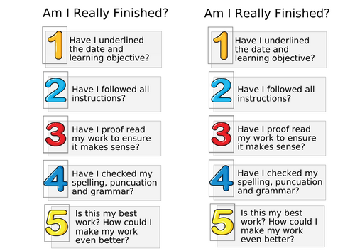 Writing Checklist