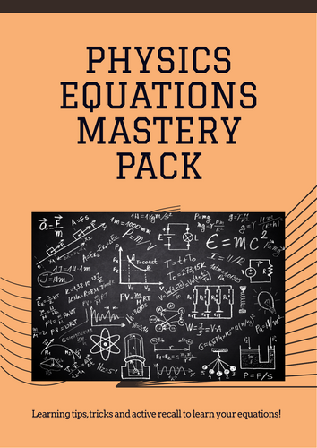 GCSE Physics Equations Mastery Pack – Fun Activities, Practice Questions & Quiz!