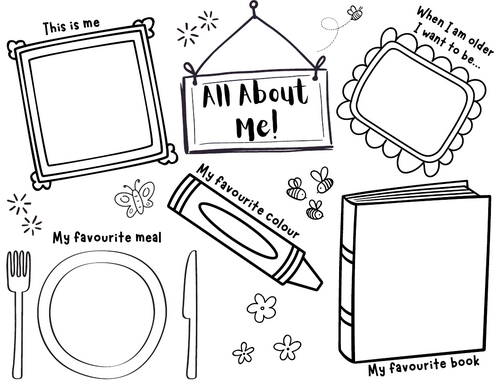 All About Me Worksheet