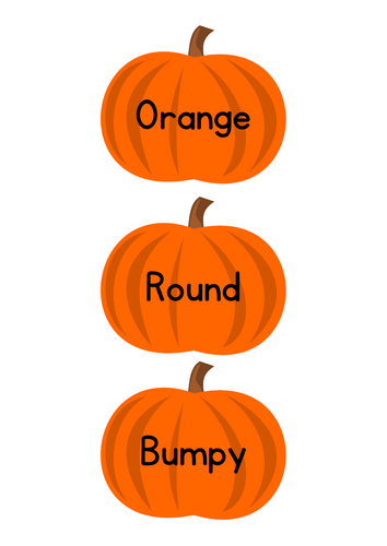 Pumpkin Vocabulary Cards