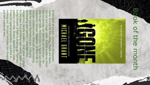 Book of the Month Poster – Gone by Michael Grant