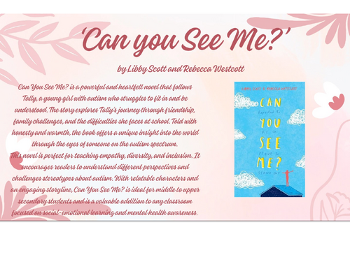 Can You See Me? Inspirational Poster – Autism Awareness & Empathy Classroom Resource