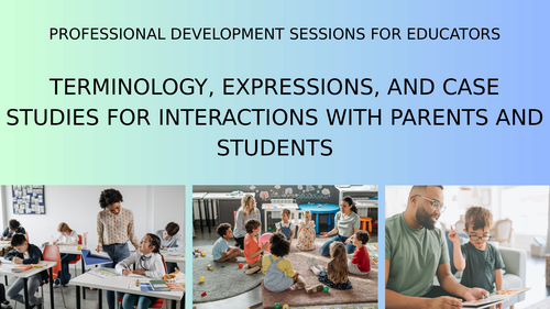 Professional Development Sessions (in English) - Student/parent communication