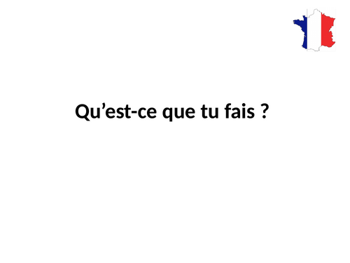 Studio 1 - Module 3 - Qu’est-ce que tu fais ?