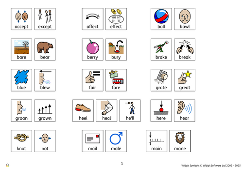 Widget word mat