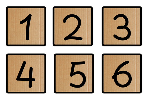 1-10 number cards