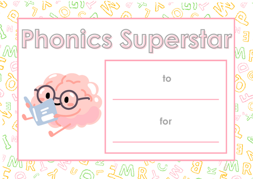 Phonics Star of the week