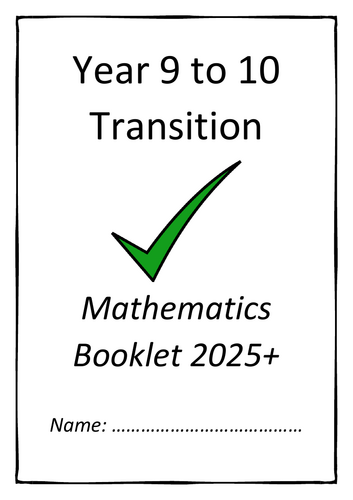 Year 9 to 10 Transition Booklet
